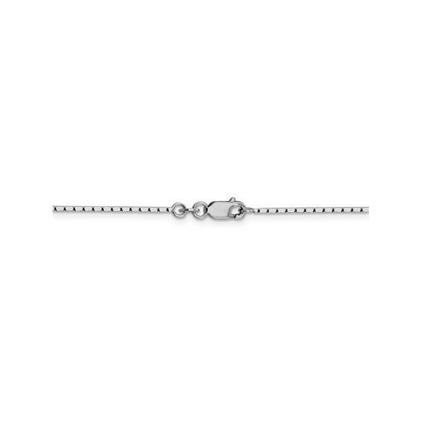 925 Sterling Silver Mirror Box Chain Necklace 925 Sterling Silver Mirror Box Chain Necklace